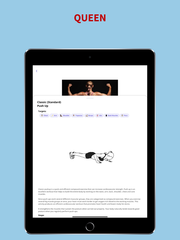 AlphaQueen Pushup Trainer