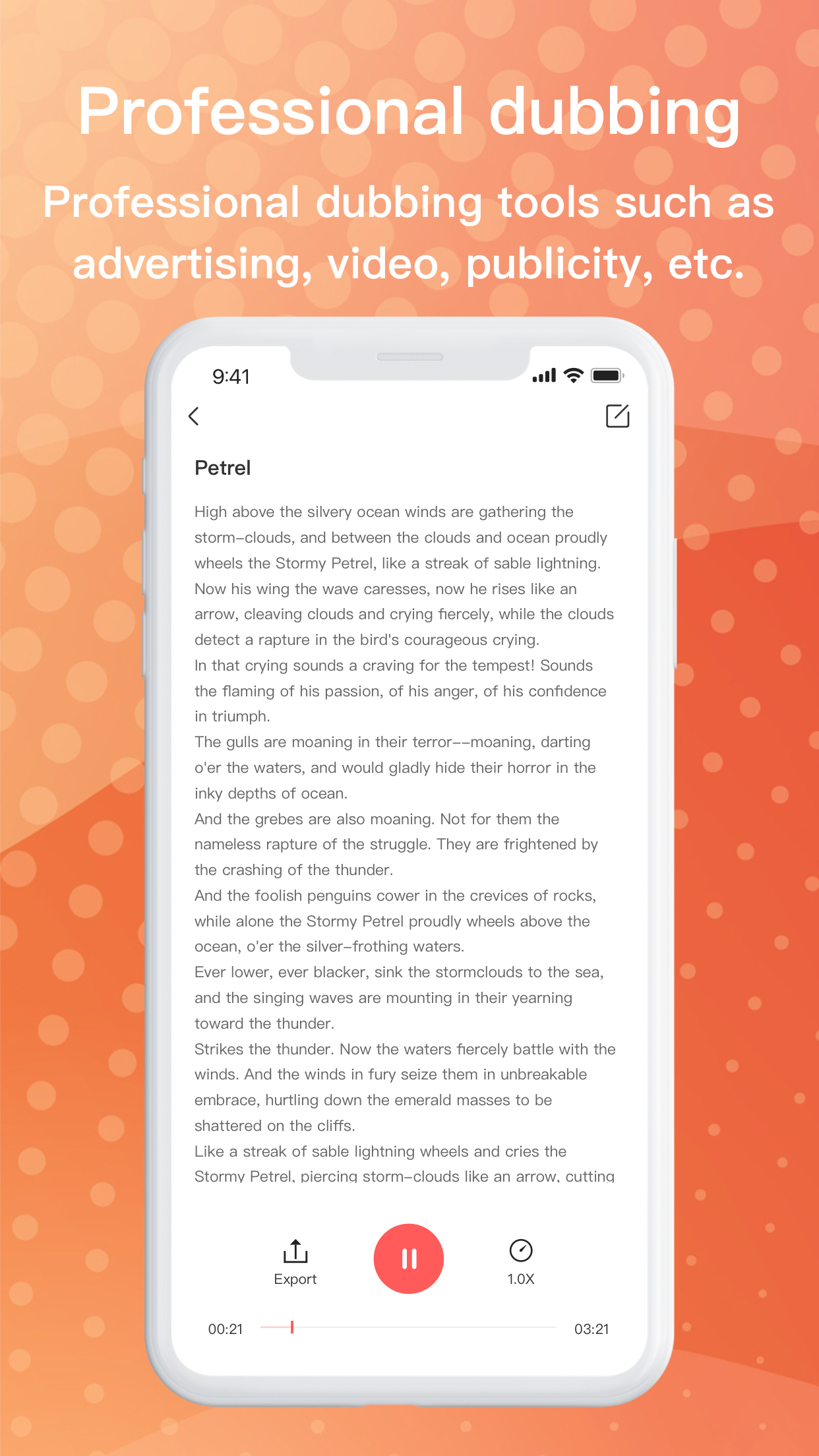 Text to speech assistant - AI