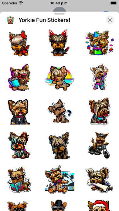 Screenshot #3 pour Yorkie Fun Stickers!