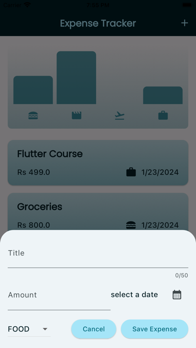 Expenditure Screenshot