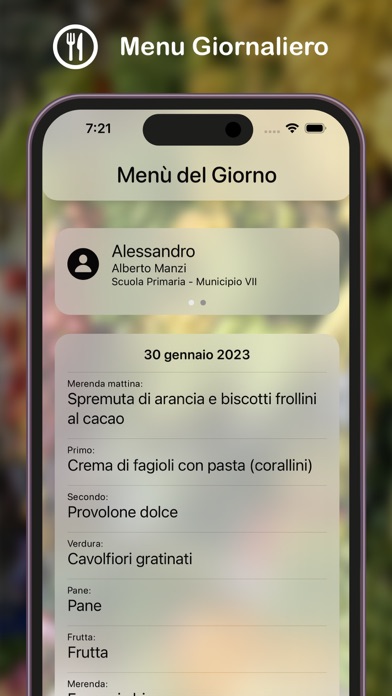 Menu Scuola Roma Screenshot