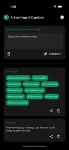 AI Hashtag & Caption Generator screenshot #2 for iPhone