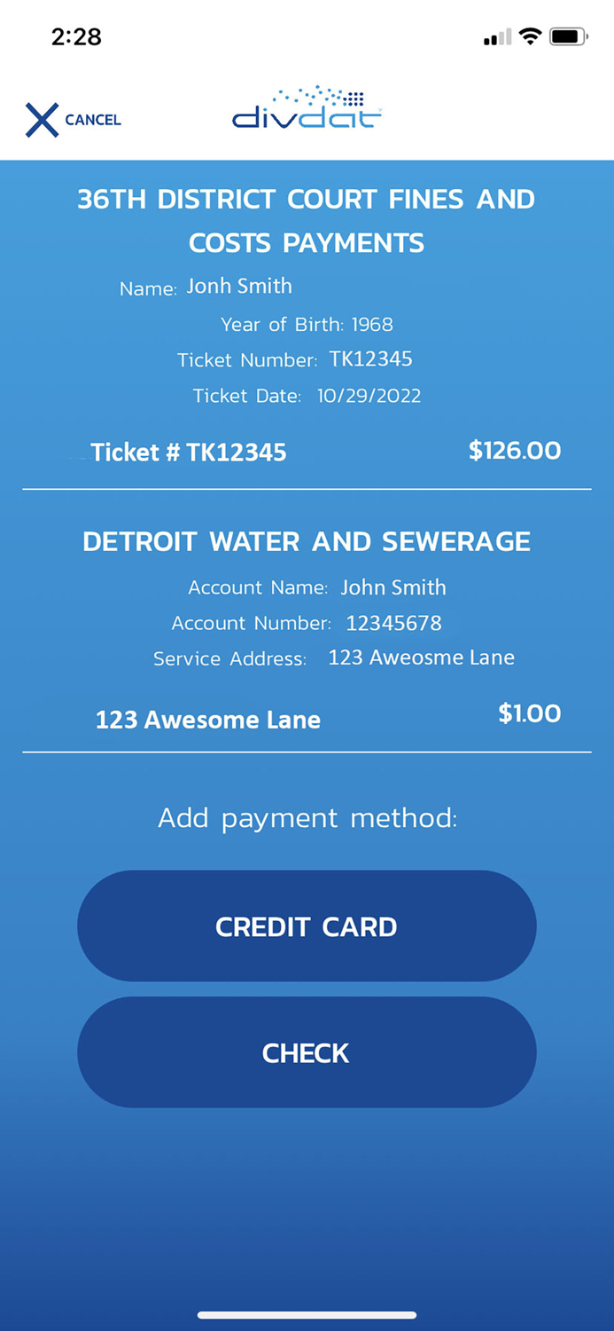 DivDat Mobile Payments App