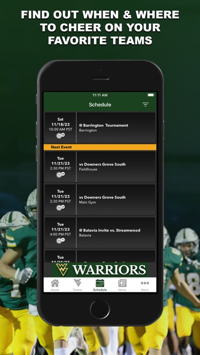 Waubonsie Valley Athletics Screenshot
