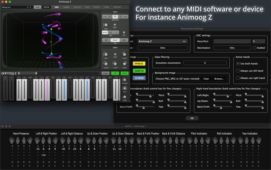 #2. GECO - MIDI Gesture Control (macOS) 由: Uwyn, LLC