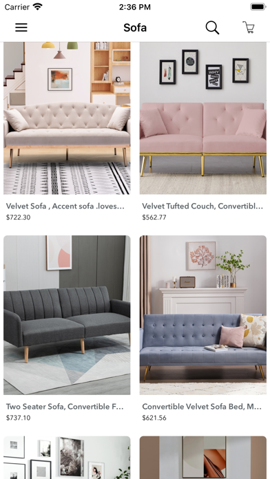 Furniture Home Interior Shop Screenshot