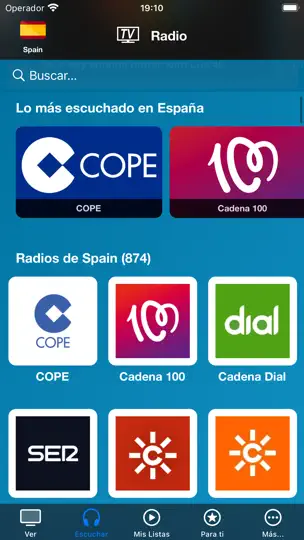 Captura de pantalla de Mi Televisión Online en iPhone 3