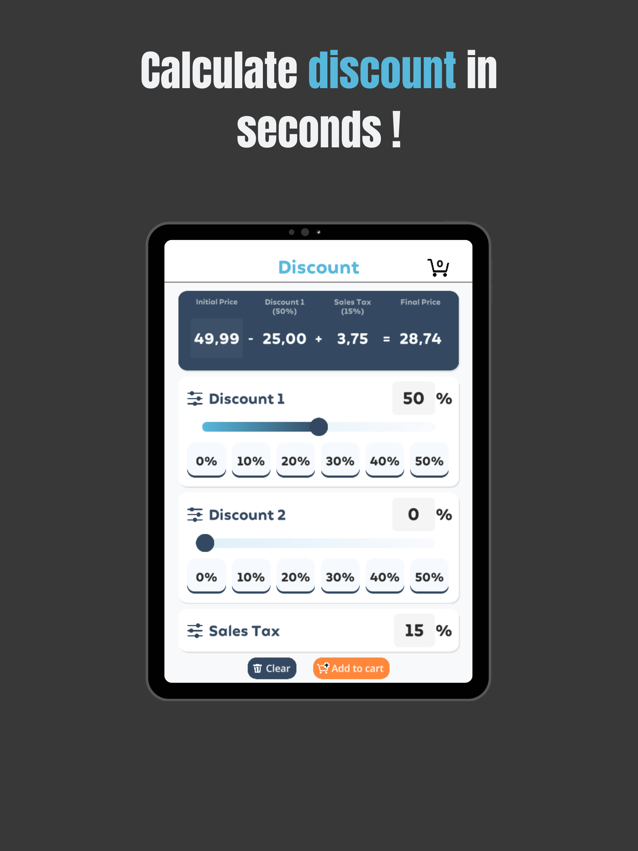 DiscountPal Percent Calculator screenshot 5