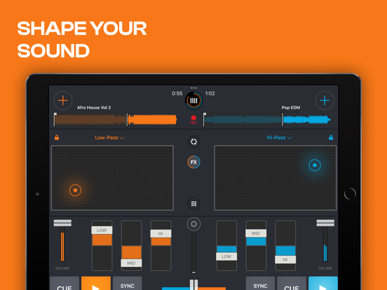 Cross DJ - Music Mixer App iPad app afbeelding 3