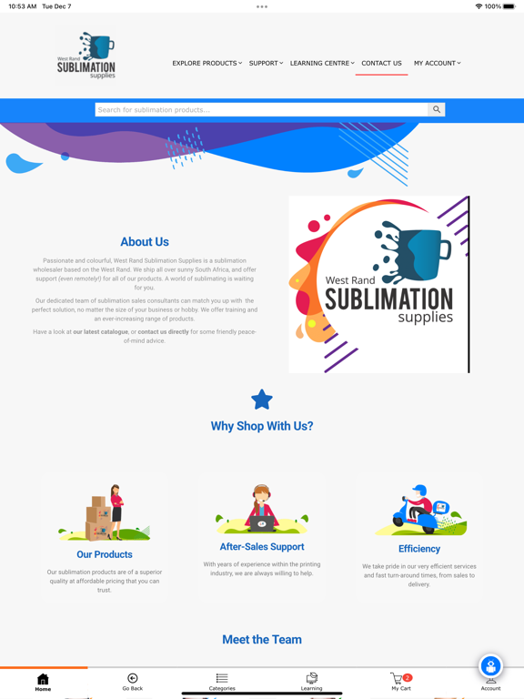 Sublimation Supplies iPad screenshot 7 - Shopping app