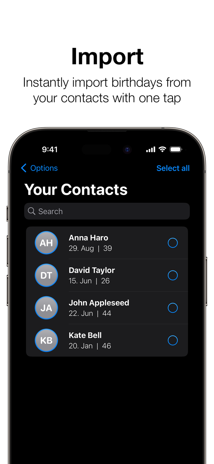 Birthday Reminder and Planner