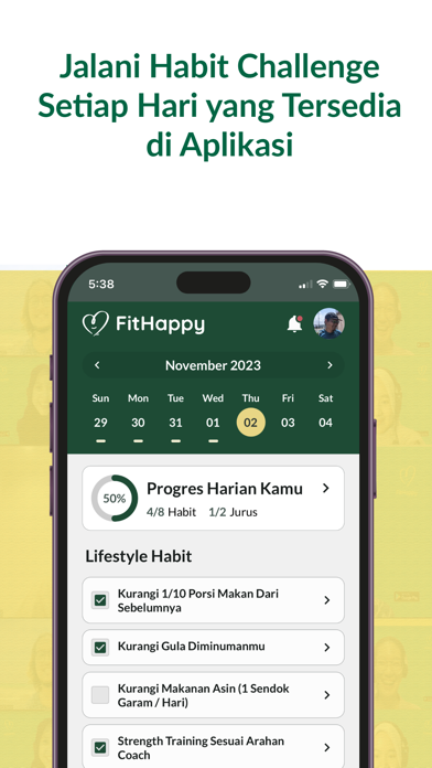 FitHappy: Wellness & Wellbeing Screenshot