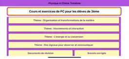 Game screenshot Physique et Chimie 3ème mod apk