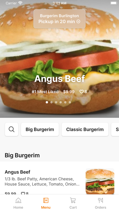 Burgerim - Burlington, MA Screenshot