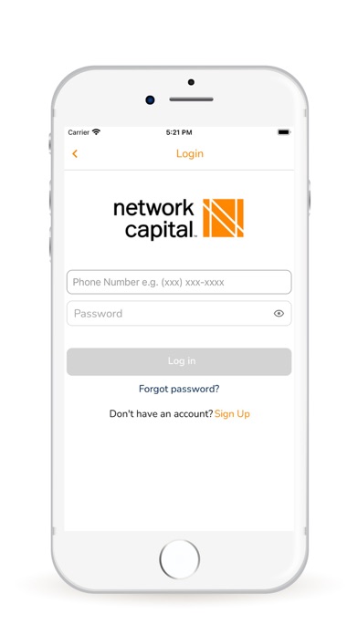 Network Capital App Screenshot
