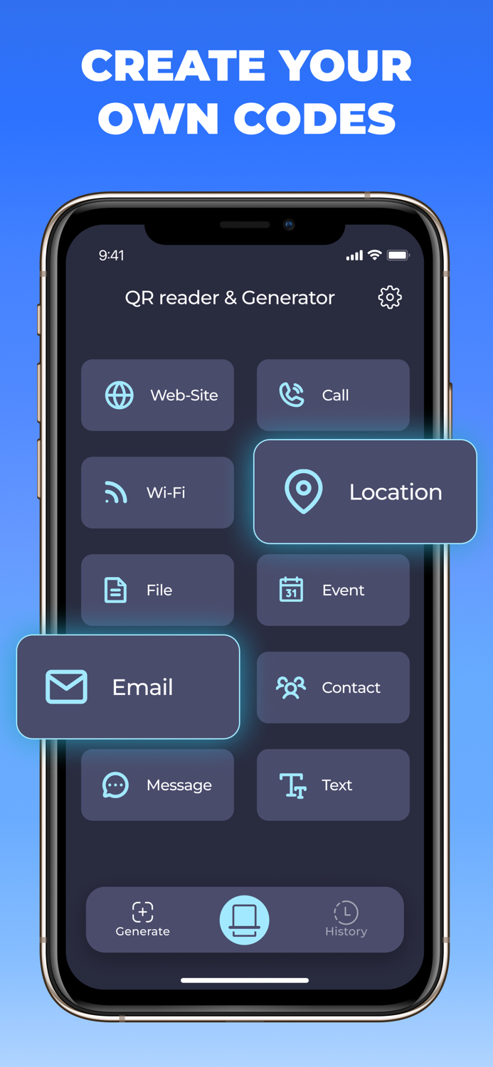 QR Code Generator and Scanner.