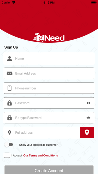 InNeed LLC for Pros Screenshot