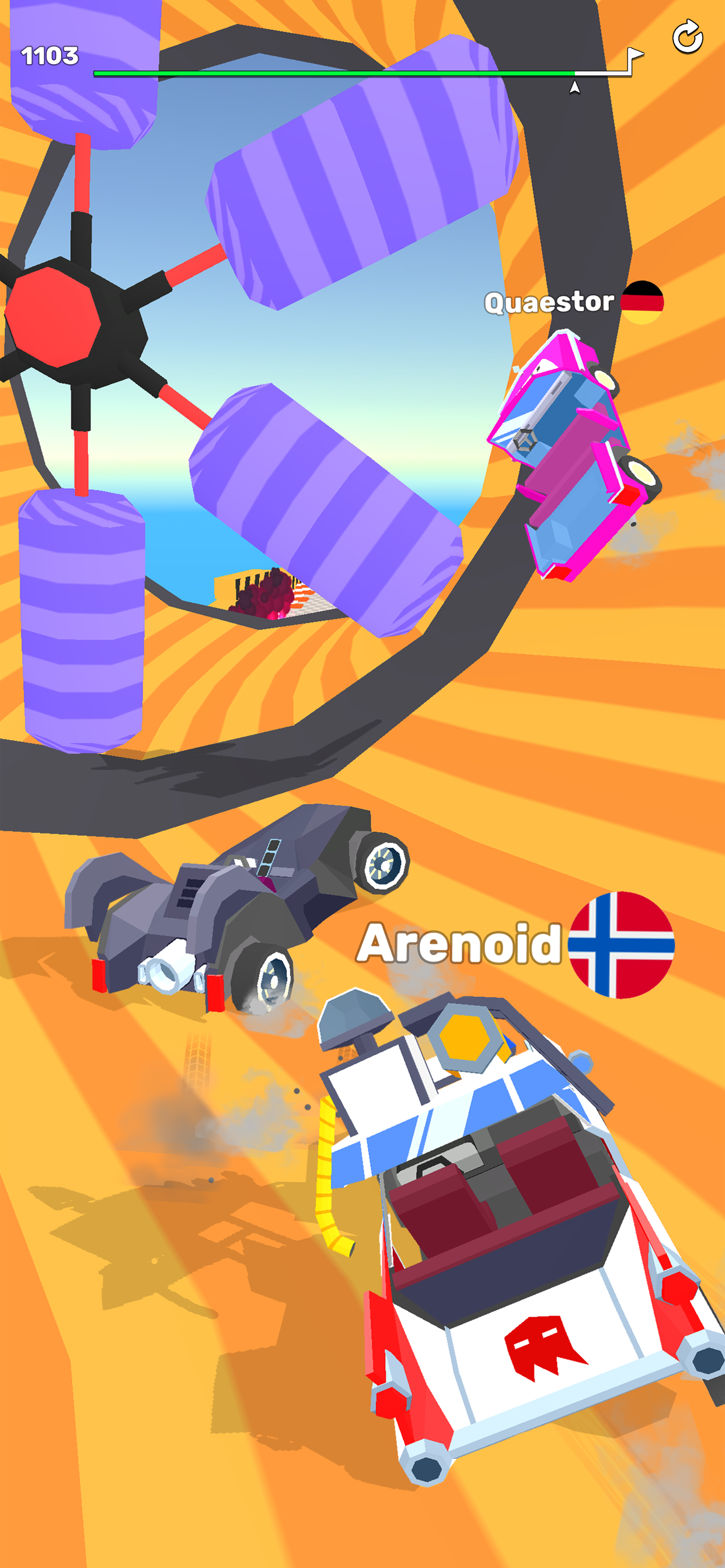 Ramp Racing 3D: Carrera rápida