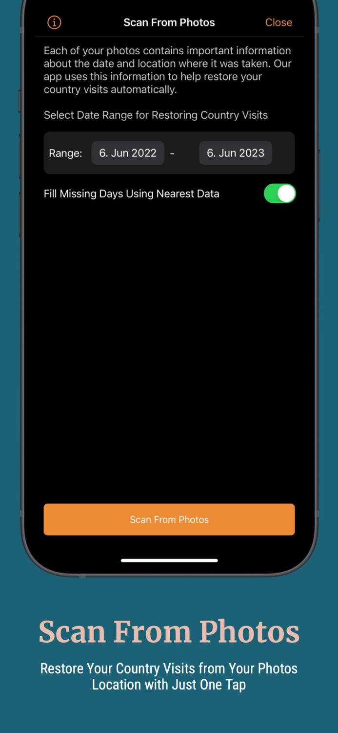 Country Days Tracker