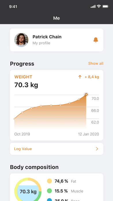 Strong Fitness App Screenshot