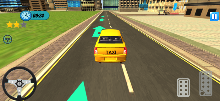 Real Taxi Driving Simulation