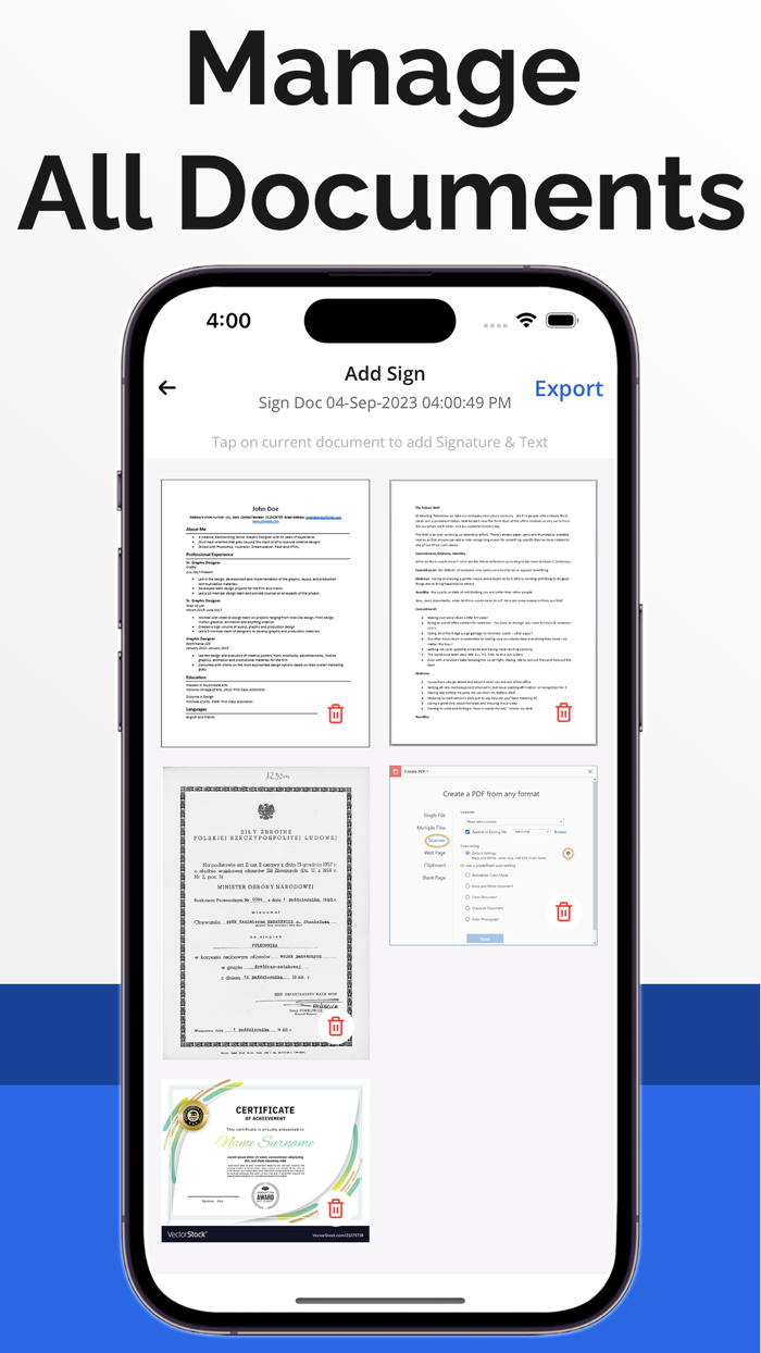 Signature Scan - Digital Sign