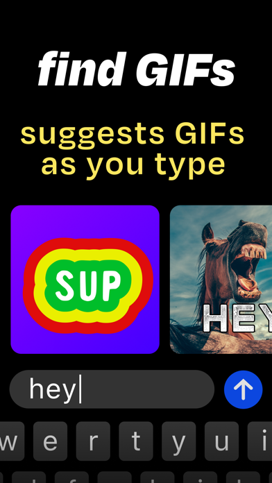 GIF Genius: GIF keyboard app Screenshot