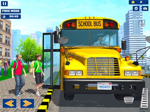 シティスクールバス運転ゲームのおすすめ画像1