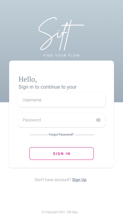 Sift - Find Your Flow