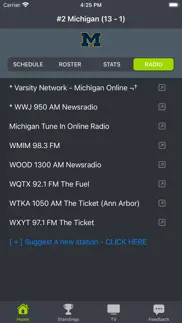 michigan football schedules iphone screenshot 4