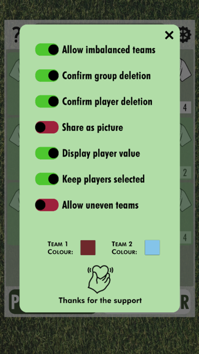 Team Picker Screenshot