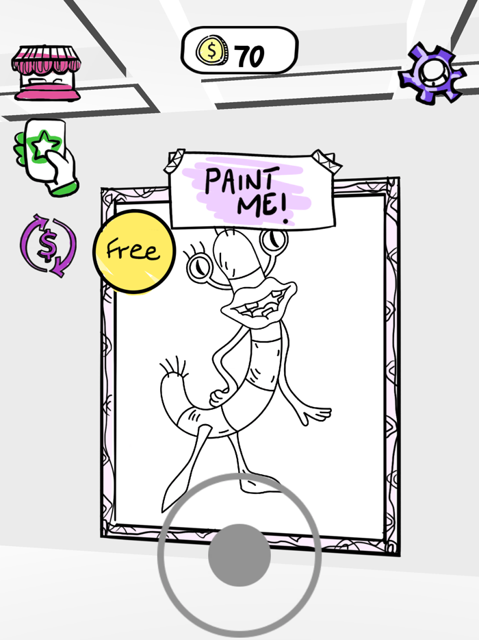 Monster Paint Stencil Art Game