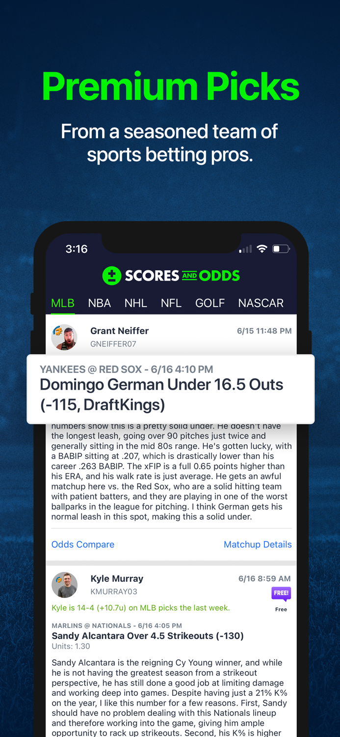 Scores and Odds Sports Betting