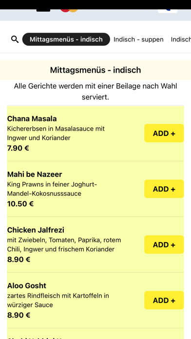 Restaurant Punjab Weilheim Screenshot