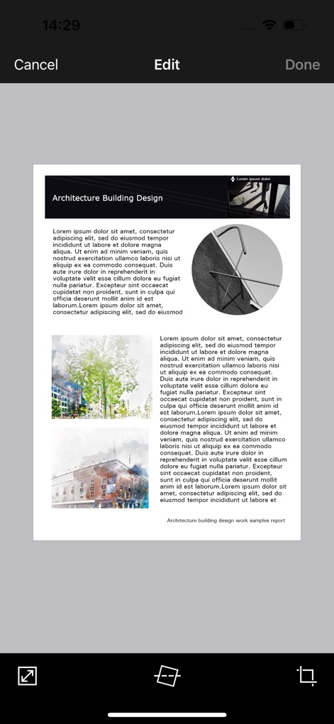 Brother iPrint&Scan - Pre-Print Editing