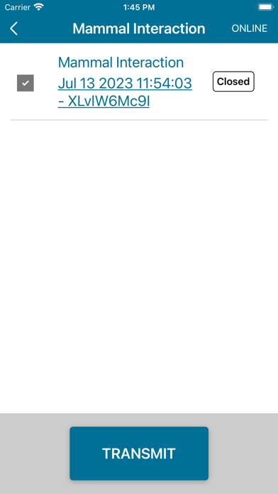FisheriesApp2 ELOG Screenshot