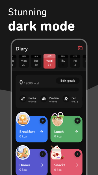 Meals: Calorie Counter & Dietのおすすめ画像10