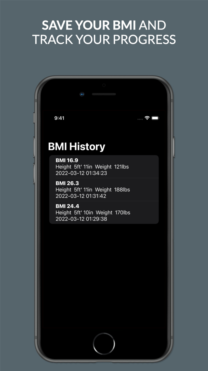 BMI Calculator  Tracker