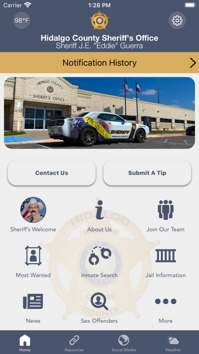 Hidalgo County Sheriff TX Screenshot