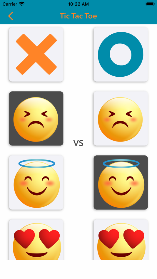 #4. Tic Tac Toe - Emoji XO (iOS) By: Sumita Hirpara