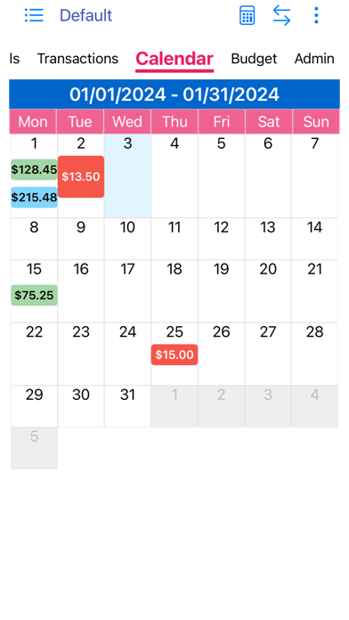 Screenshot #2 pour MoBill Budget