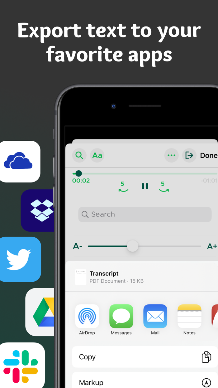 Transcribe Voice Notes to Text