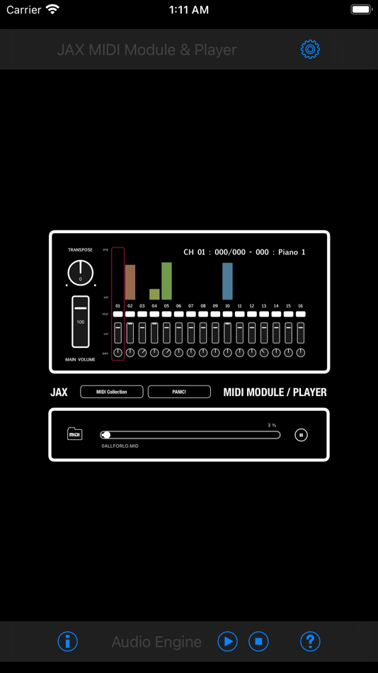 JAX MIDI ModulePlayer - 2.6 - (macOS)