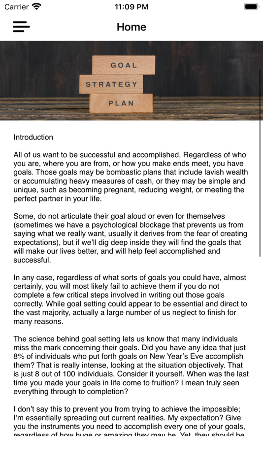 #2. Goal Setting Tracker & Guide (iOS) By: yoav fael