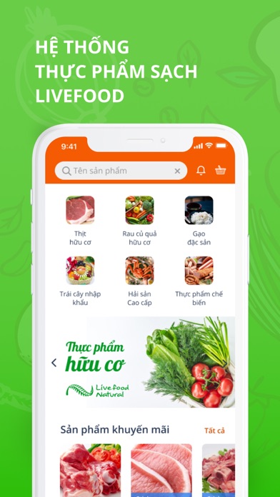 Livefoods Screenshot 1 - AppWisp.com