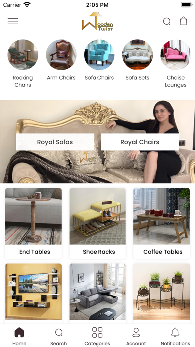 WoodenTwist - Furniture Store Screenshot