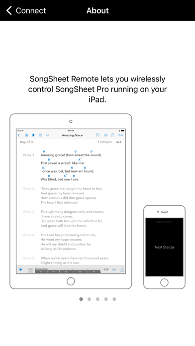 Screenshot #1 pour SongSheet Remote