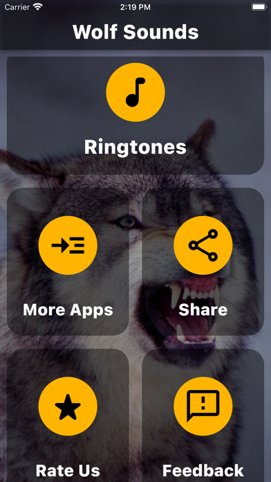 Wolf Sounds Ringtones Screenshot