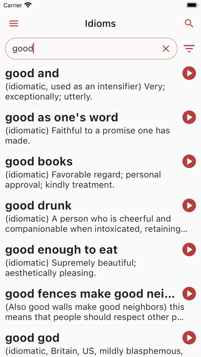 English Idioms Screenshot