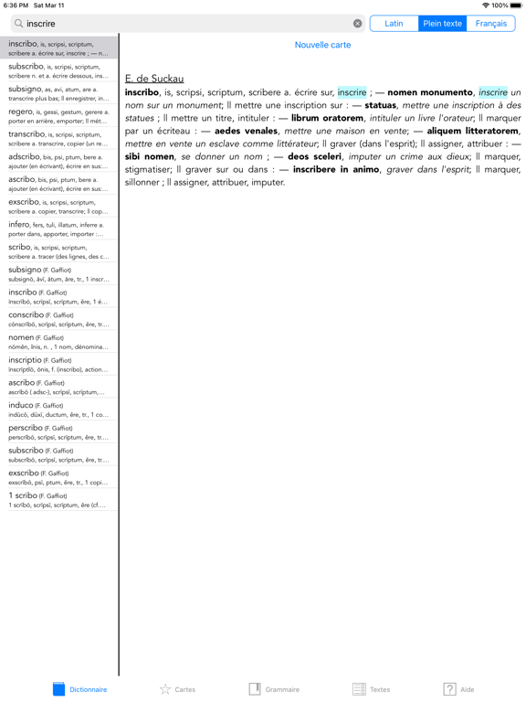 Screenshot #6 pour Tabula (Dictionnaire Latin)